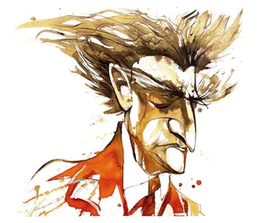 Edgard Varèse - Farbkarikatur